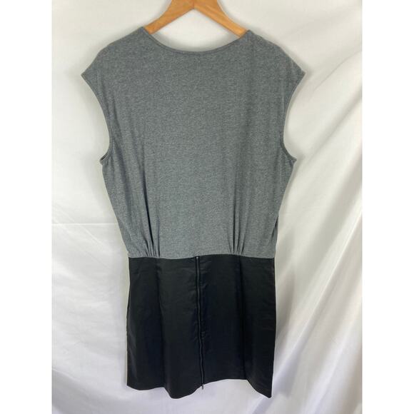 NWT Banana Republic Grey Black Sleeveless Dress Size 14 - Picture 6 of 6
